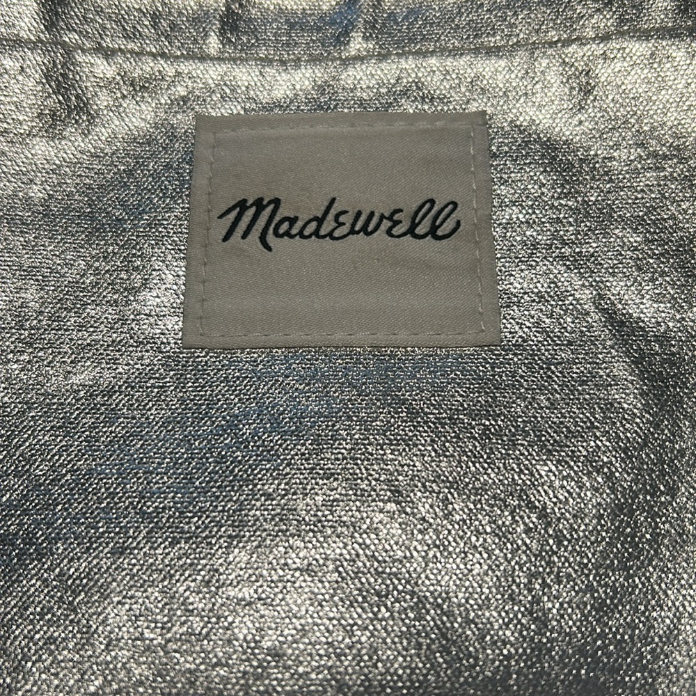 Madewell silver metallic mini tote - Picture 4 of 5
